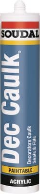 Soudal Decorators Caulk Filler 300ml Tube