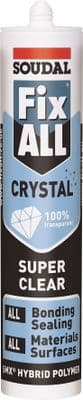 Soudal Fix All Crystal Clear Adhesive / Silicone