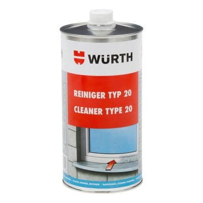 Wurth Type 20 Cleaner For Cleaning Hard PVC