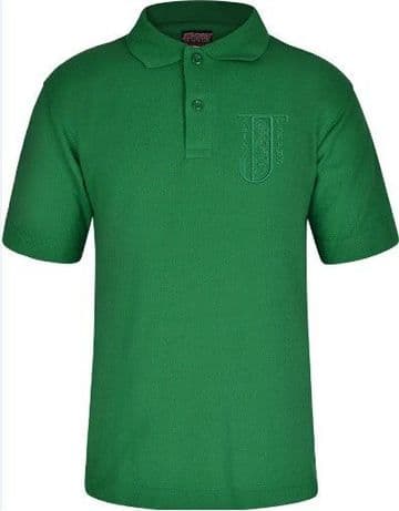 Emerald Polo Shirt with School Logo - St John