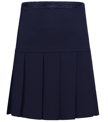 Girls Fan Pleat Skirts - No Logo