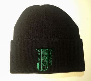 Knitted Ski Hat with School Logo