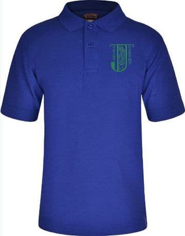 Royal Blue Polo Shirt with School Logo - St Mark