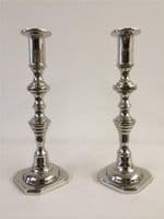 Beautiful Pair Or Single Large Nickel Plated Beehive Candle Stick Holder'S Rb-01