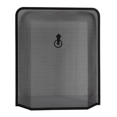 Black Iron Fire Guard Fireplace Screen Fine Mesh 2 Designs Of Fire Spark Guard