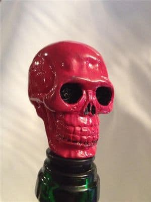 Gothic Red Blood Skull Novelty Wine Bottle Stopper,Gift Boxed Wine Poison Saver
