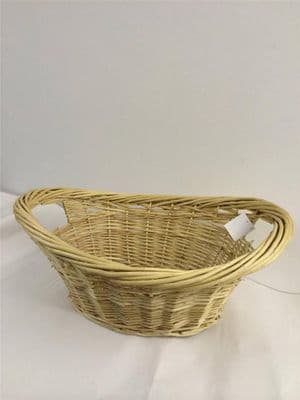 Large 100% Natural Willow Hamper Wicker Basket Display Roll Top Laundry Storage