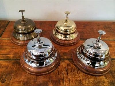 Large Quality Service Bell Reception Counter Desk Restaurant Chrome Brass Hotel*