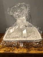Make Your Own Hamper Kit Lined Willow Wicker Basket 5 sizes + Cellophane & Bow