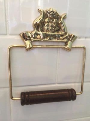 New Vintage Australian Antique Style Brass Toilet Loo Roll Holder Wc Bathroom