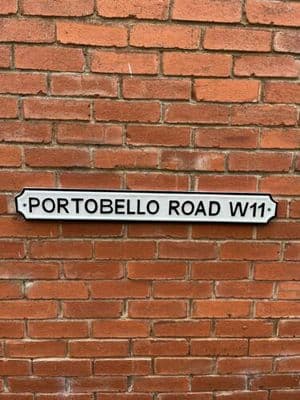 PORTOBELLO ROAD W11 Vintage Style Road Street Sign SOLID METAL