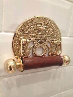 Quality Solid Brass Vintage Antique 2 Styles Crown Toilet Roll Holder Bathroom Ensuite