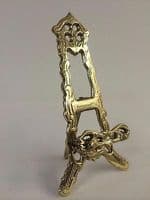 Solid Brass, Nickel & Bronze Effect Easel 22Cm Plate Display Picture Family Photos Stand Artist Wedding BO4-8