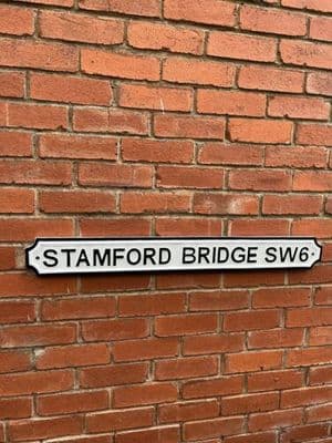STAMFORD BRIDGE SW6 Vintage Style CHELSEA Football Road Street Sign SOLID METAL