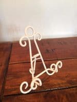 White Iron Easel Display Canvas Picture Artwork Menu Book Plate Stand Wedding Table Plan AA-17