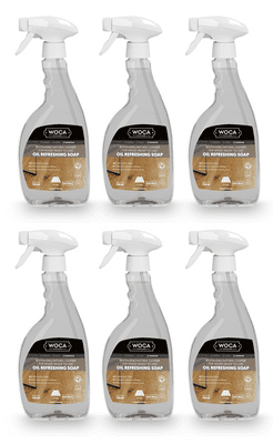 511205A Woca Oil Refreshing Soap in Spray Natural refresher 4.5ltr total box of 6 x 0.75L