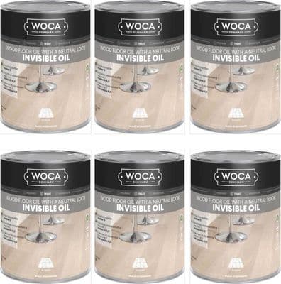 525010A Woca Invisible Oil 6ltr total box of 6 x 1L