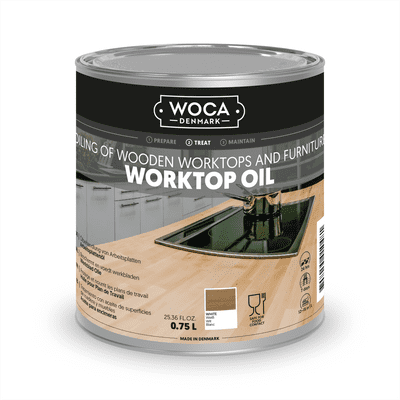 527814A Woca Worktop and  furniture Oil White 0.75L
