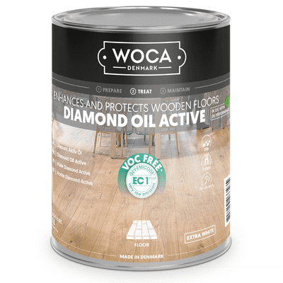 565110A Woca Diamond Oil Active Extra White 1L