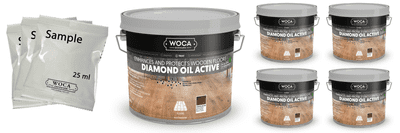 565925 Woca Diamond Oil Active Brown and Black range