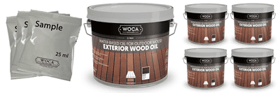 617943 Woca Exterior Wood Oil dark colours range