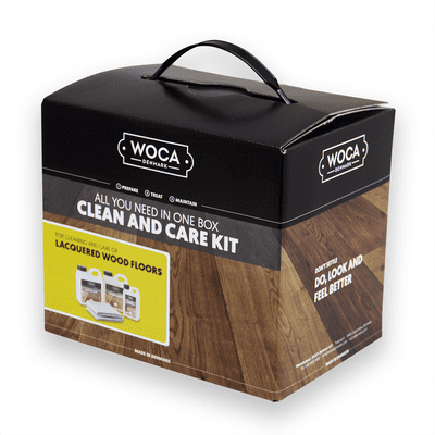 699973UKM Woca  Clean and Care box for Lacquered Wood
