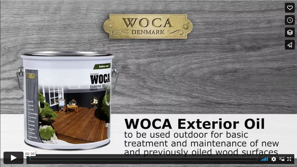 Woca Exterior Wood Oil Stone Grey 0 75L 618110A