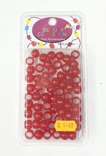 Beauty Collection Hair Beads Red