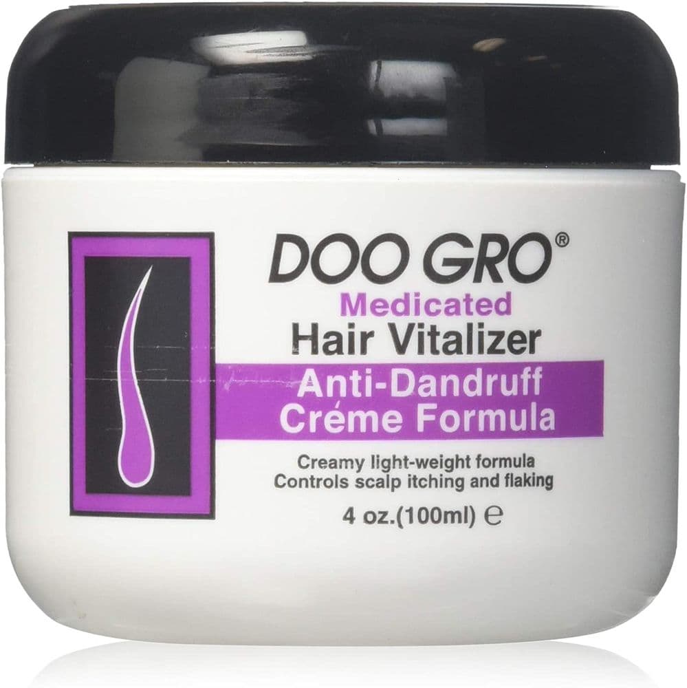 Doo Gro Medicated Hair Vitalizer Anti-Dandruff Creme Jar 4oz