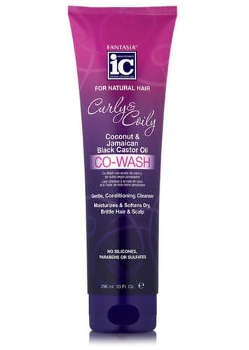 IC Fantasia Curly & Coily Coconut & Jamaican Black Castor Oil Co-wash 10oz