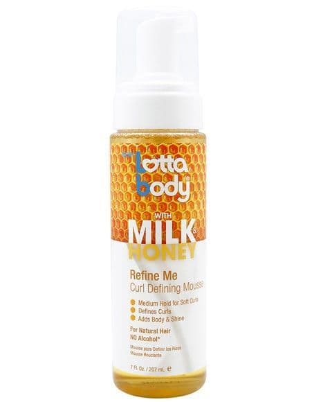 Lottabody With Milk & Honey Refine Me Curl Defining Mousse 7oz