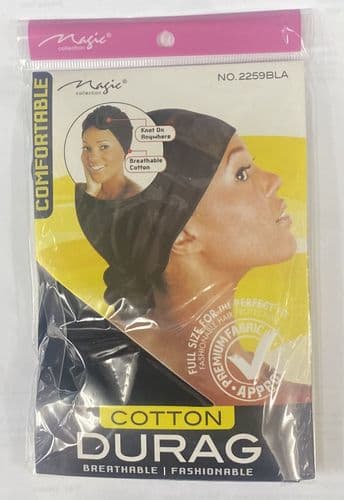 Magic Collection Cotton Black Durag 2259