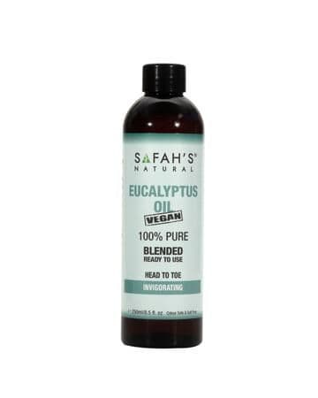 Safah's natural Blended Eucalyptus Oil 250ml ready to use