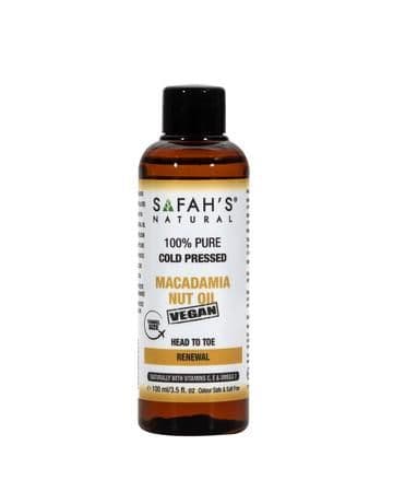 Safah's natural Cold pressed 100% pure Macadamia nut oil