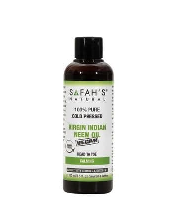Safah's natural Cold pressed 100% pure Virgin Indian Neem oil