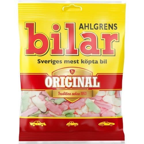 Ahlgrens Bilar Original  Fruity Marshmallow Sweets 125g ( Sweden )