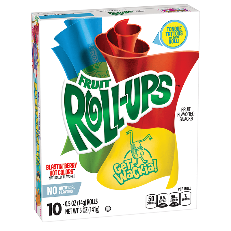 Generall Mills Fruit Rollups Blastin Berry Hot Colors 5oz 141g US