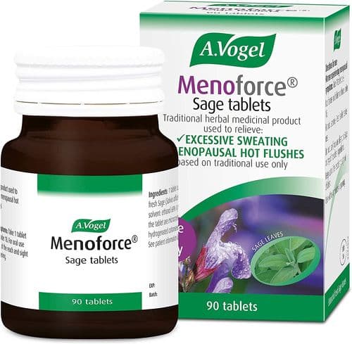 A.Vogel Menoforce Sage 90 Tablets / for Menopausal Hot Flushes & Night Sweats