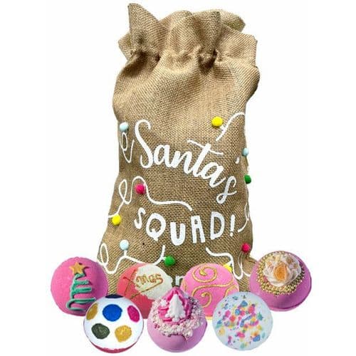 Bomb Cosmetics Luxury Bath & Soap Christmas Santa Squad Hessian Sack Gift Packs Sets (1)