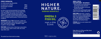Higher Nature Omega 3 Fish Oil - High in EPA and DHA / 180 Capules