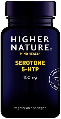 Higher Nature Serotone 5 HTP 100mg 90 Capsules for mind health / Vegan