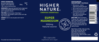 Higher Nature Super Magnesium 300mg - 90 Capsules