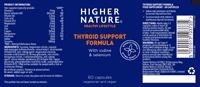 Higher Nature Thyroid Support Formula - 60 Capsules