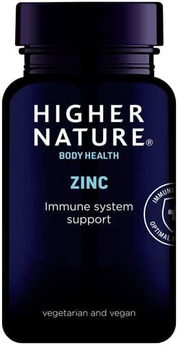 Higher Nature Zinc 20mg with Copper - Immune Support / 90 Tabs