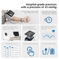Nature Therapy Upper Arm Blood Pressure Monitor Automatic Digital BP Machine with Large LED Display