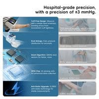Nature Therapy Upper Arm Blood Pressure Monitor Automatic Digital BP Machine with Large LED Display