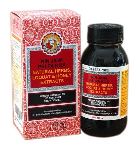 Nin Jiom Pei Pa Koa 150ml Pi Pa Gao Loquat Syrup Sore Throat Cough Phlegm