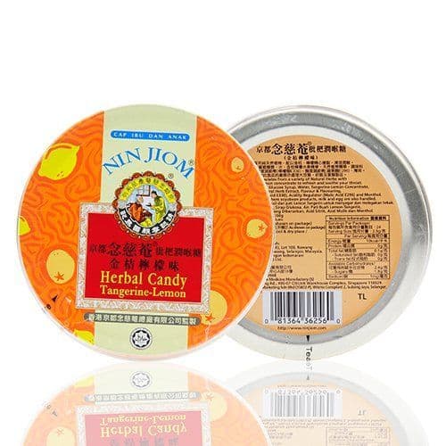 Nin Jiom Pei Pa Koa - Sore Throat Herbal Candy 60g Lemon Flavor 100% Natural