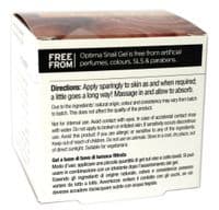 Optima Natural Organic SNAIL GEL For Face & Body Gel 50ml Soothing Anti-Aging
