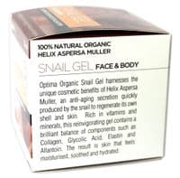 Optima Natural Organic SNAIL GEL For Face & Body Gel 50ml Soothing Anti-Aging